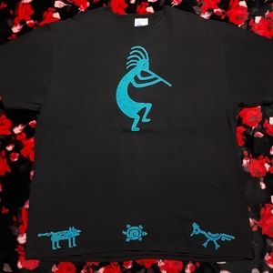 Vintage 90s Native American Wrap Around Tshirt Size 2XL